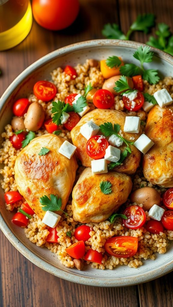 One-Pot Mediterranean Chicken Quinoa  