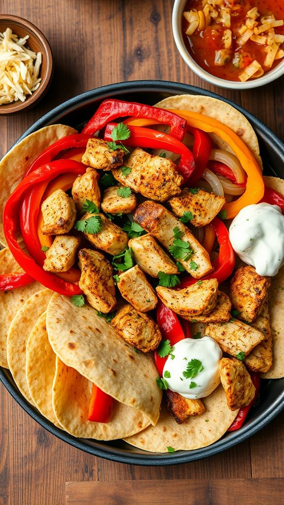 Oven-Baked Chicken Fajitas