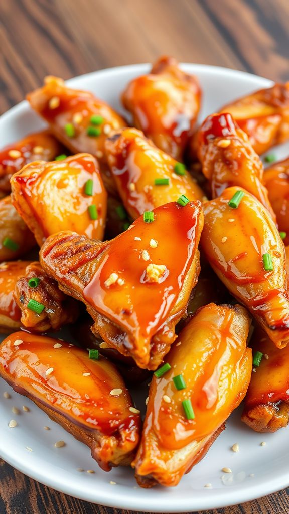 Oven-Baked Honey Garlic Chicken Wings