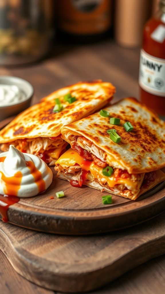 Quick BBQ Chicken Quesadillas  