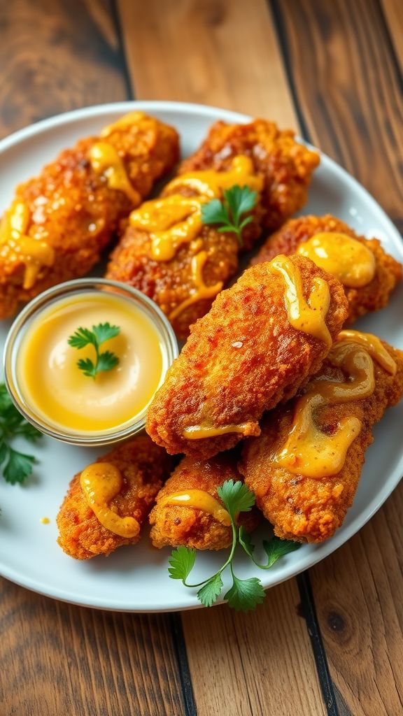 Quick Honey Mustard Chicken Tenders  