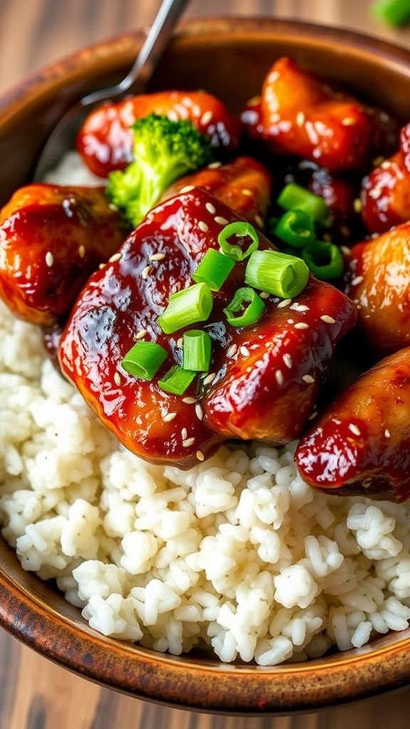 Quick Korean Chicken and Rice Bowl