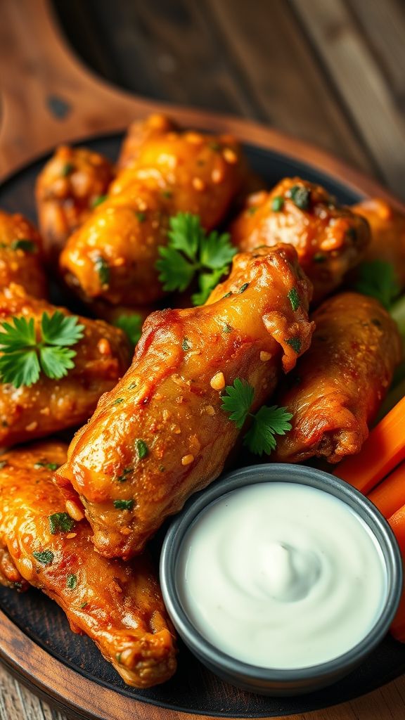 Ranch Seasoned Crispy Wings  