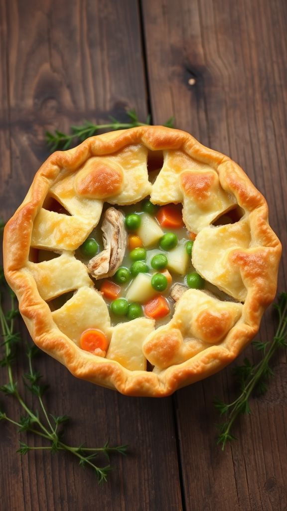 Savory Creamy Chicken Pot Pie Extravaganza  