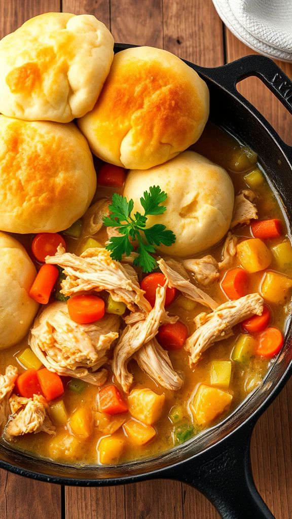 Savory Southern Chicken and Dumplings Bake