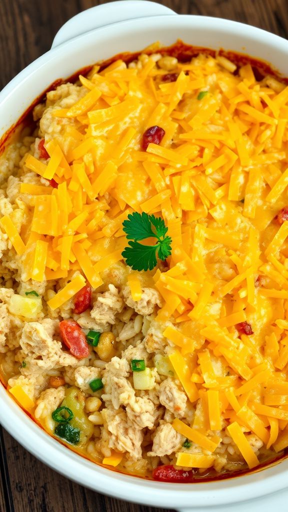 Savory Southern Chicken and Rice Casserole  