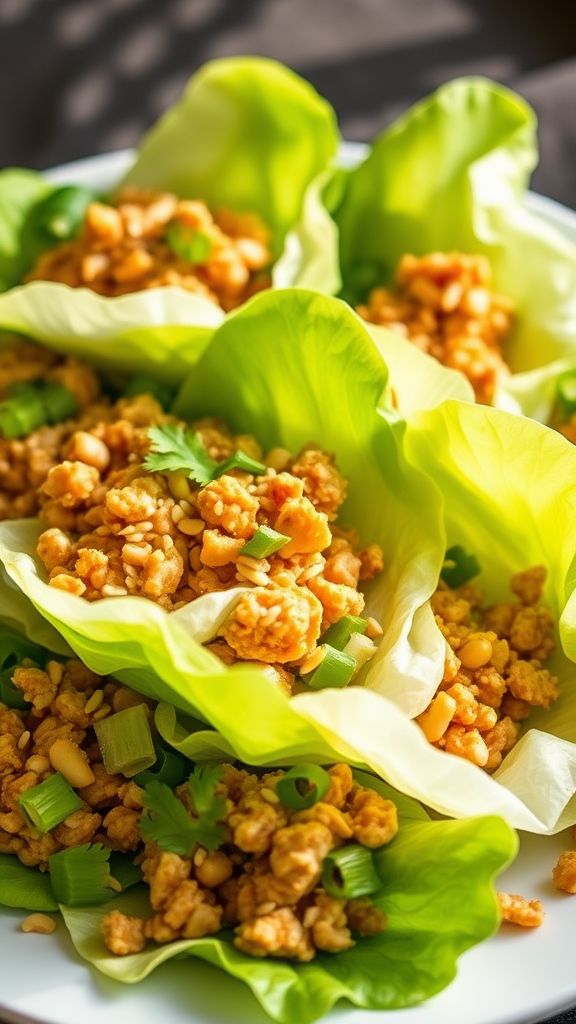 Sesame Ginger Chicken Lettuce Wraps  