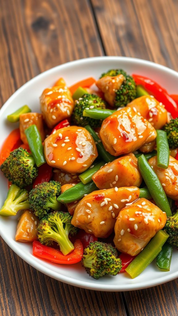 Sesame Ginger Chicken with Veggies