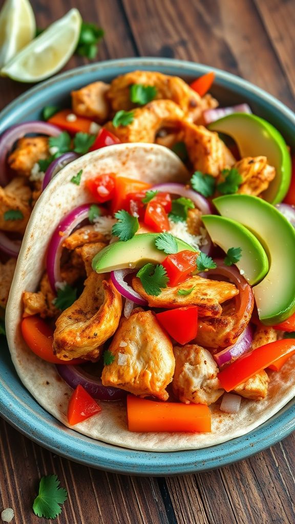 Sizzling Pollo Loco Fajitas