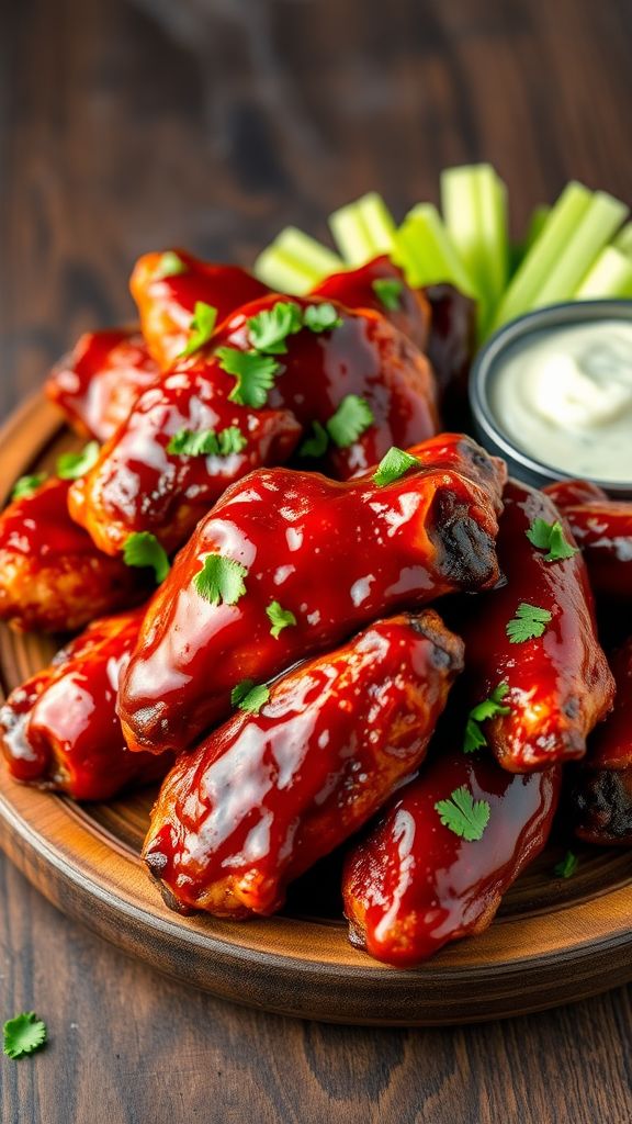 Smoky BBQ Chipotle Chicken Wings  