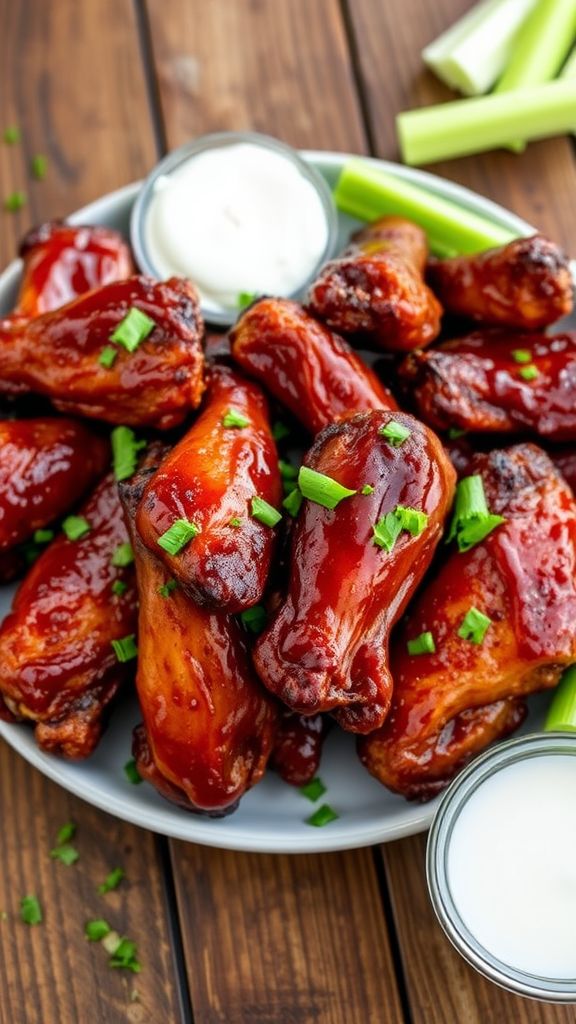 Smoky Chipotle BBQ Chicken Wings  