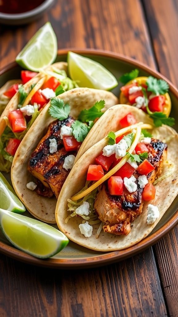 Smoky Chipotle Grilled Chicken Tacos