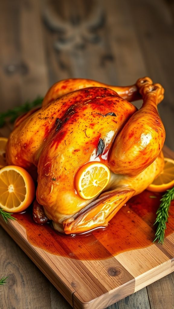 Smoky Paprika and Citrus Whole Roasted Chicken