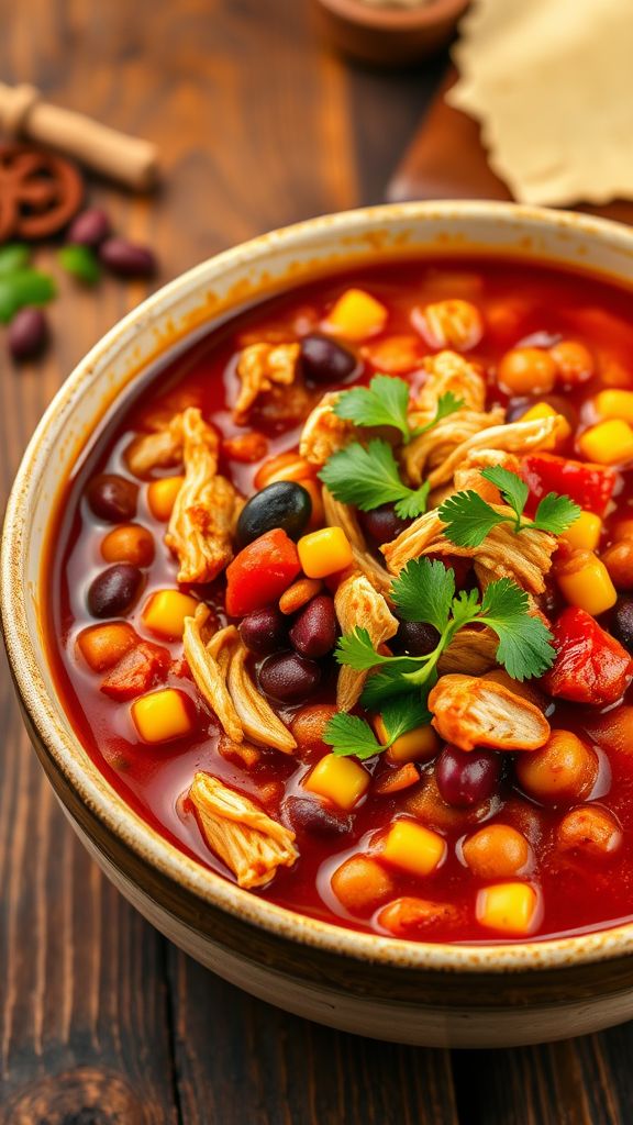 Smoky Paprika Chicken and Bean Chili