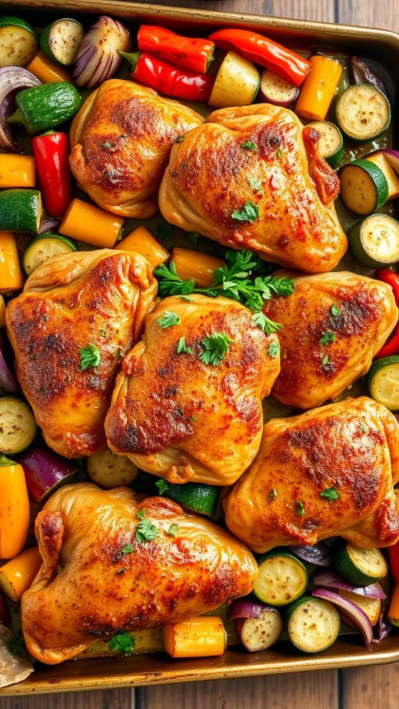 Smoky Paprika Chicken Sheet Pan Dinner