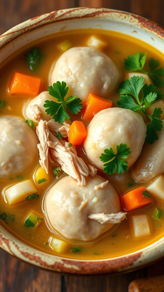 Southern Comfort Chicken and Dumplings