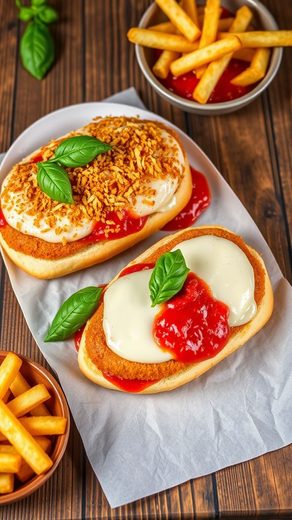 Speedy Chicken Parmesan Sandwiches  