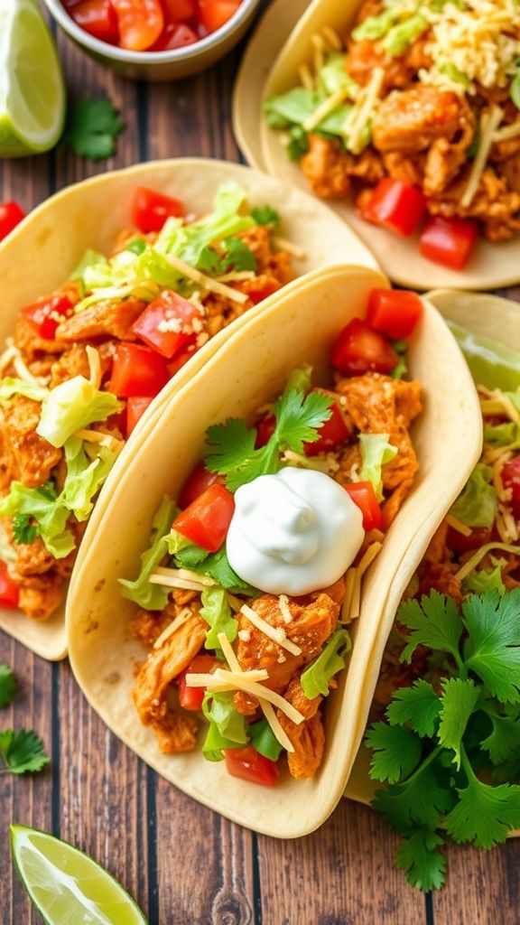 Speedy Salsa Chicken Tacos  