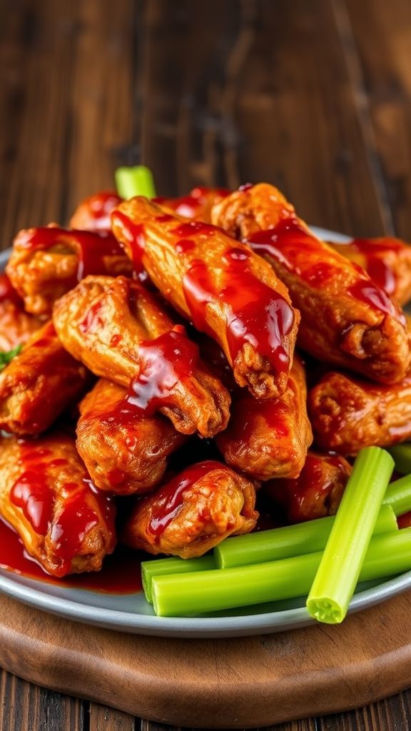 Spicy BBQ Crispy Chicken Wings