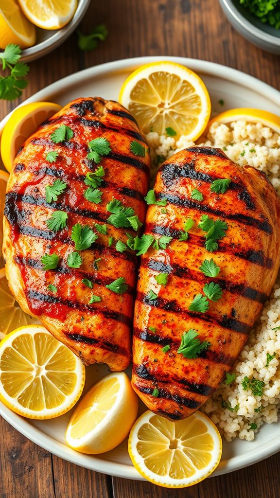 Spicy Harissa Grilled Chicken Breasts