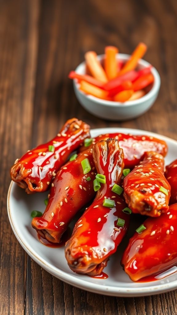 Spicy Korean BBQ Chicken Wings  