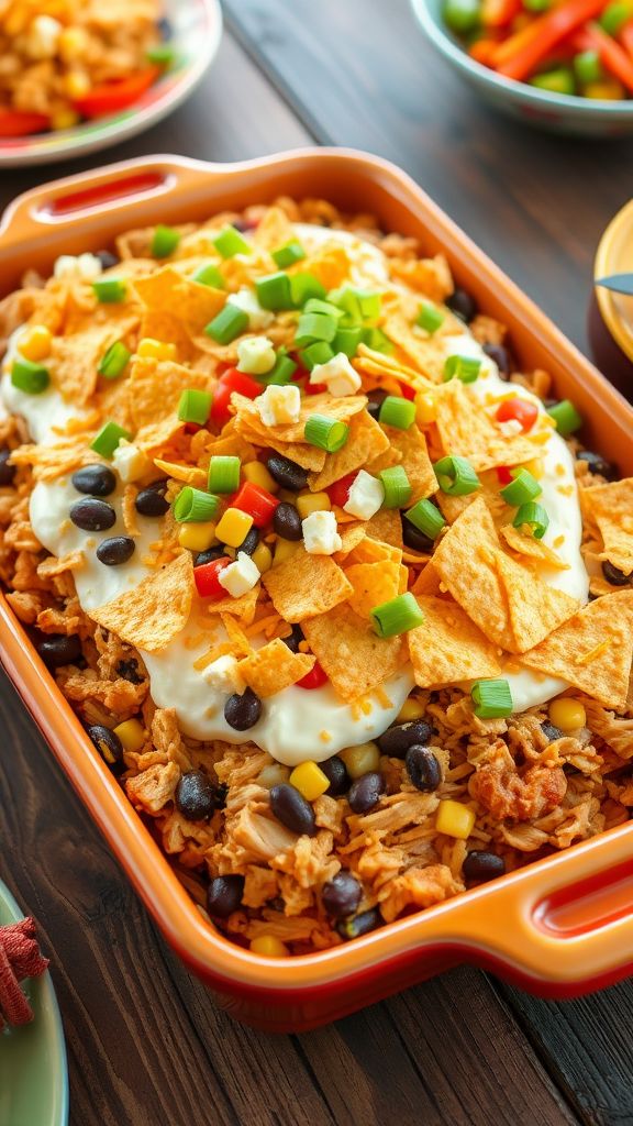 Spicy Taco Chicken Casserole  