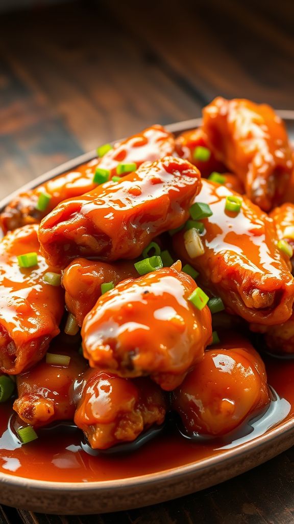 Sweet and Sour Smothered Wings  