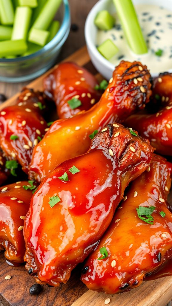 Sweet and Spicy Chicken Wings