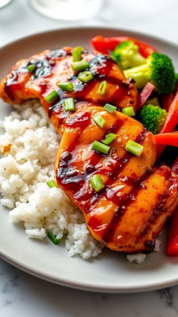 Sweet and Spicy Glazed Chicken Breast  