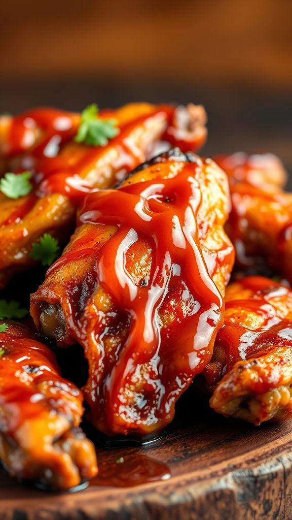 Sweet and Spicy Smoked Chicken Wings  