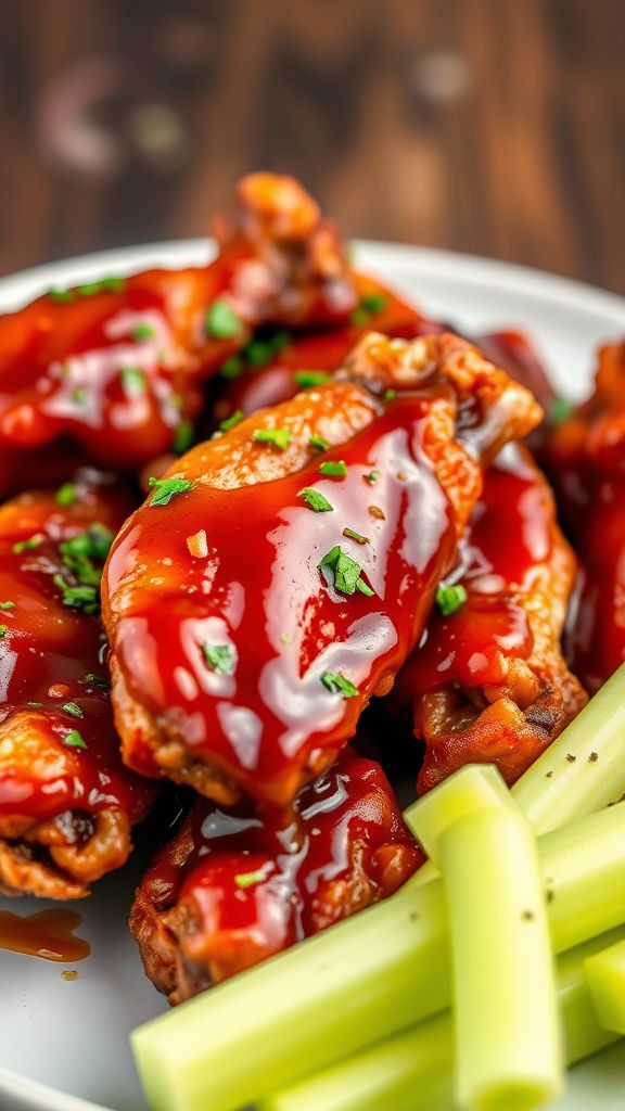 Sweet and Tangy BBQ Air Fryer Wings