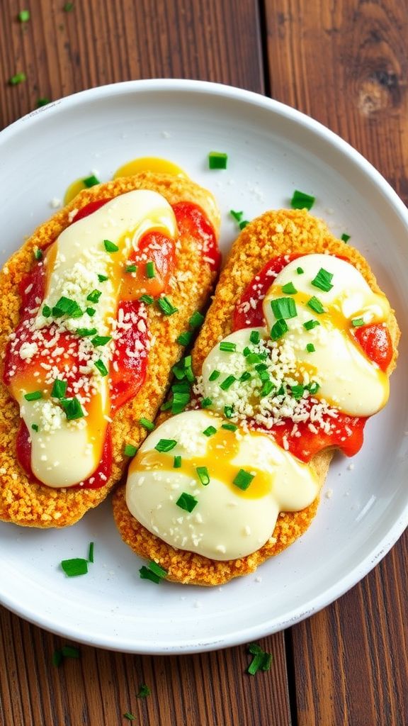 Sweet and Tangy Honey Mustard Chicken Parmesan  