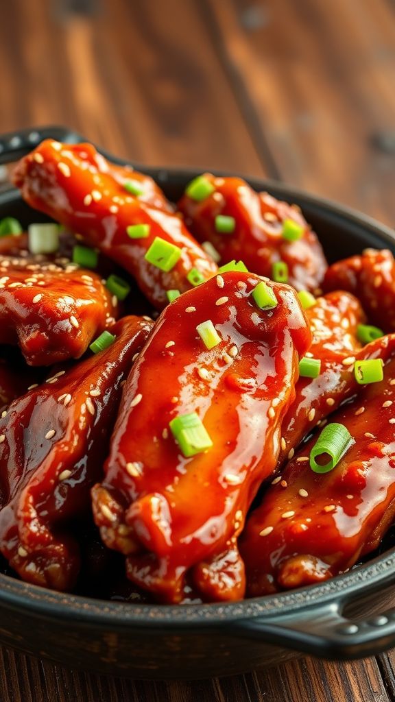 Sweet Chili Glazed Chicken Wings