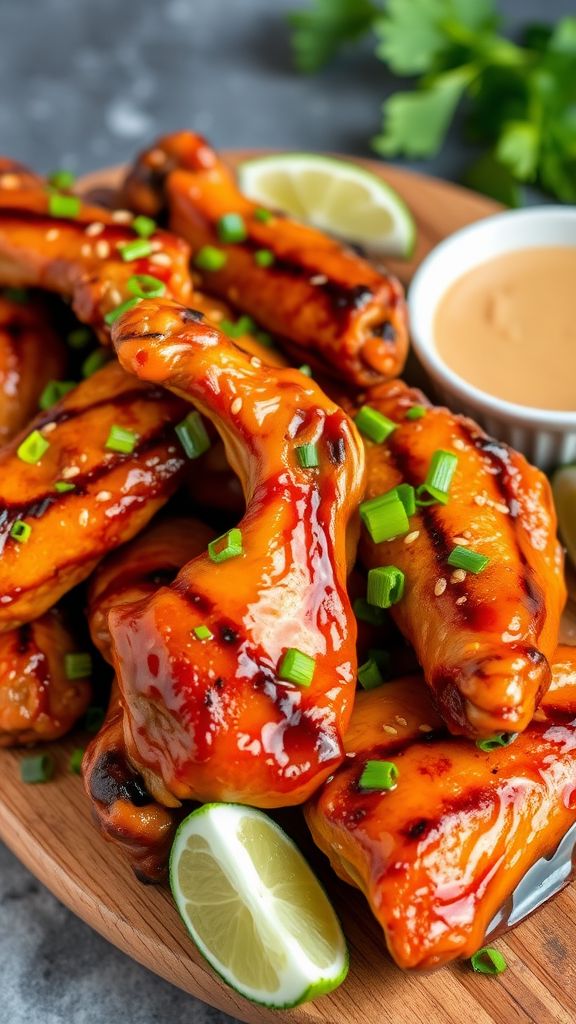 Sweet Chili Grilled Chicken Wings