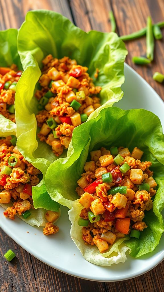 Szechuan Chicken Lettuce Wraps  