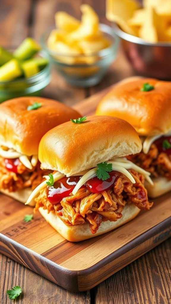 Tangy BBQ Pollo Loco Sliders