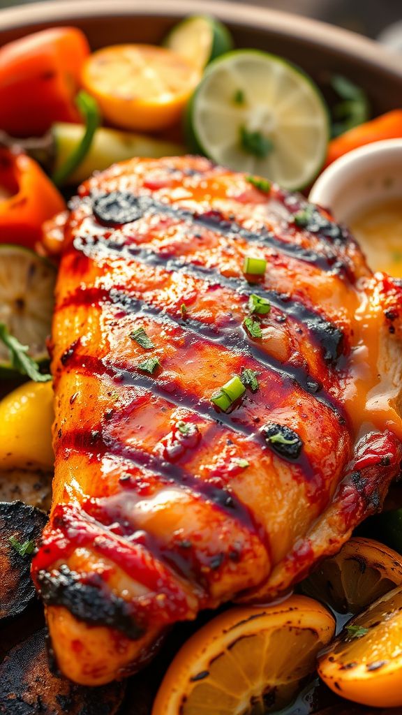 Tangy Citrus BBQ Grilled Chicken  