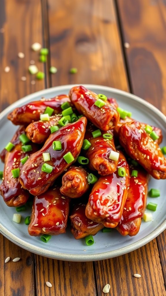 Tangy Teriyaki Air Fryer Wings  