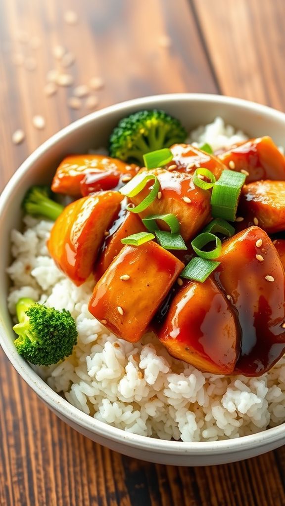 Teriyaki Chicken and Broccoli Bowl