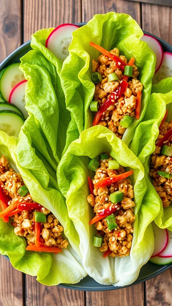 Teriyaki Chicken Lettuce Wraps  