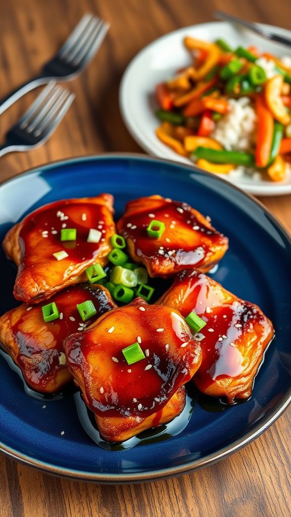 Teriyaki Chicken Thighs with Sesame Seeds