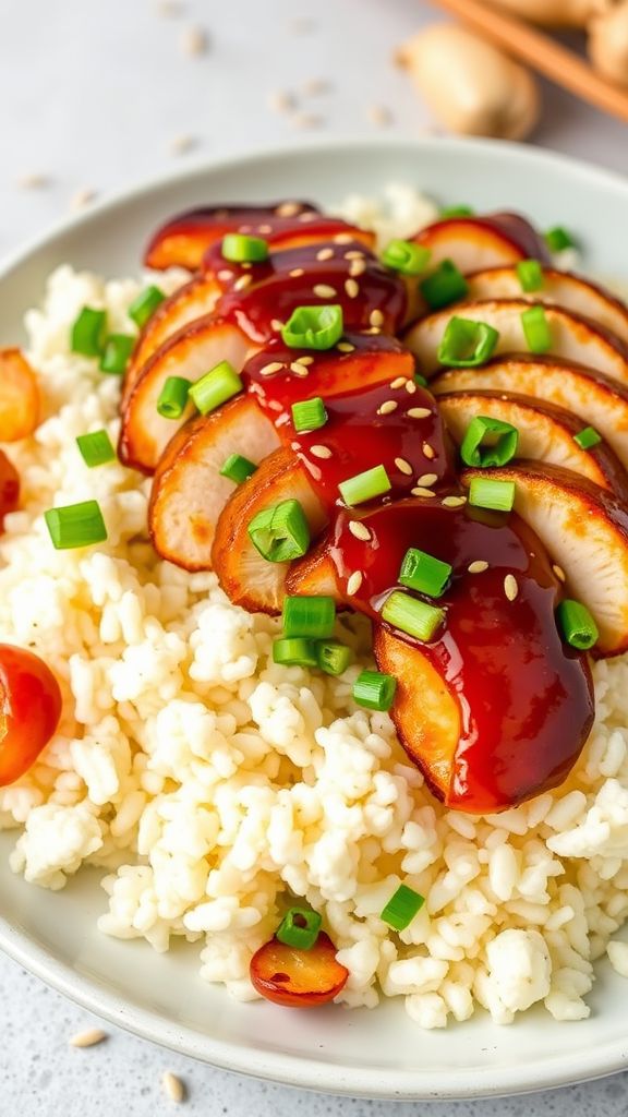 Teriyaki Chicken with Cauliflower Rice