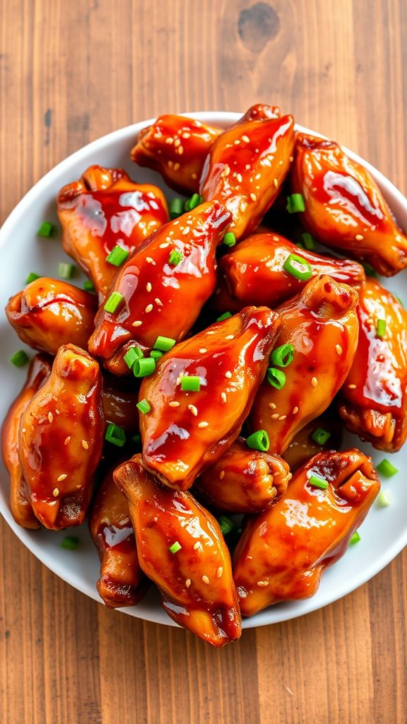 Teriyaki Glazed Baked Chicken Wings