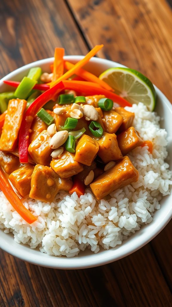 Thai Peanut Chicken Bowl