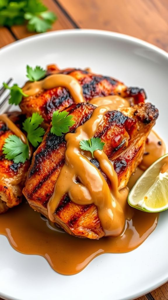 Thai Peanut Chicken Thighs  