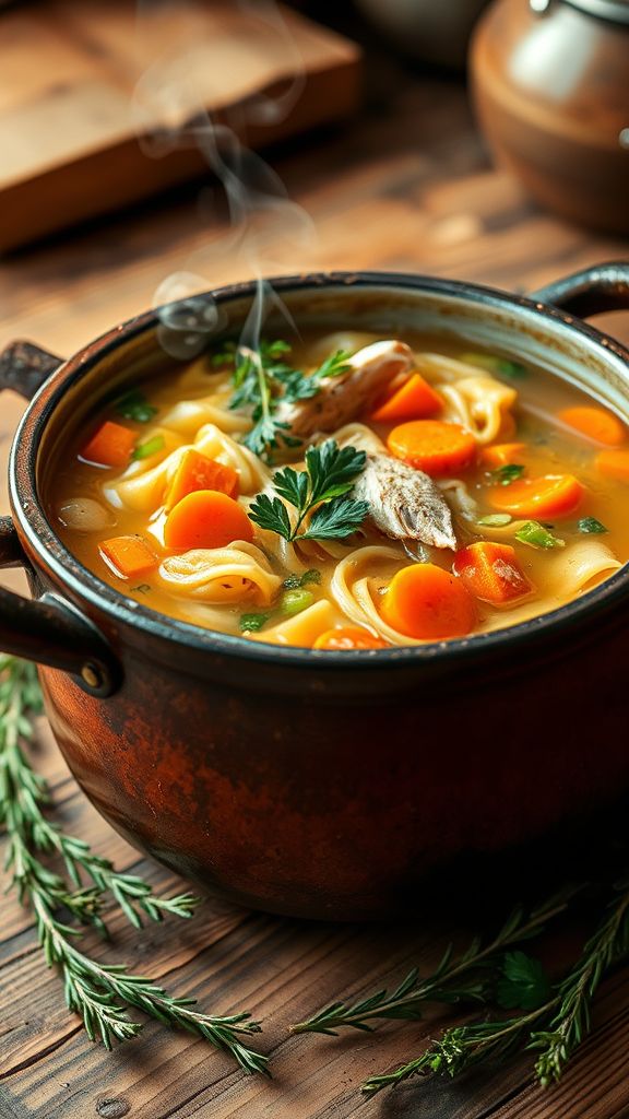 Traditional Grandma’s Healing Noodle Pot