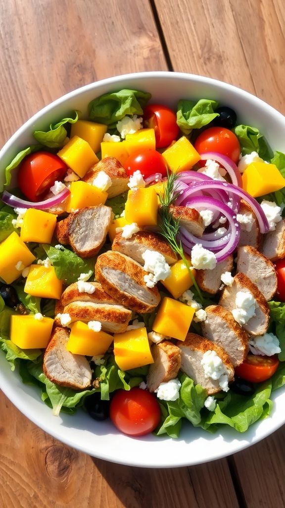 Tropical Mango Grilled Chicken Salad