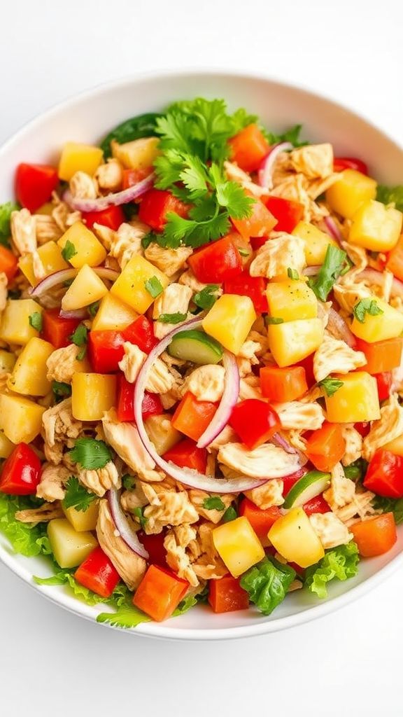 Tropical Sweet and Sour Chicken Salad