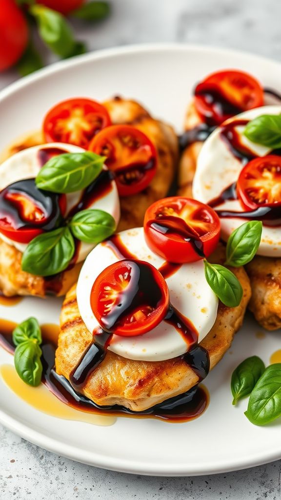 Zesty Balsamic Chicken Caprese  