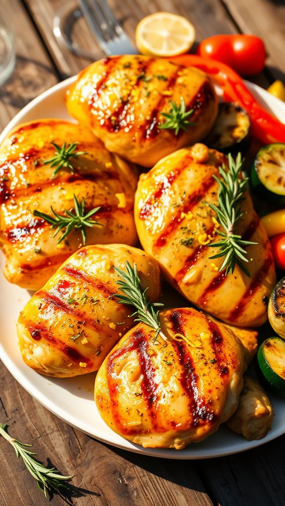 Zesty Lemon Herb Grilled Chicken  